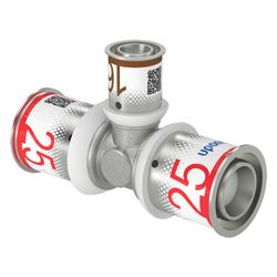 Uponor S-Press Plus T-Stück reduziert 25x16x25mm... UPONOR-1070574 6414905218943 (Abb. 1)