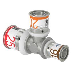 Uponor S-Press Plus T-Stück reduziert 25x20x16mm... UPONOR-1070575 6414905218950 (Abb. 1)