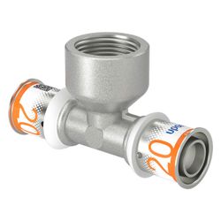 Uponor S-Press Plus T-Stück mit Innengewinde, 20mm x Rp 3/4" FT-20... UPONOR-1070597 6414905219179 (Abb. 1)