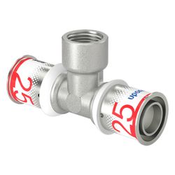 Uponor S-Press Plus T-Stück mit Innengewinde, 25mm x Rp 1/2" FT-25... UPONOR-1070598 6414905219186 (Abb. 1)