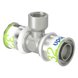 Uponor S-Press Plus T-Stück mit Innengewinde, 32mm x Rp 1/2" FT-32... UPONOR-1070600 6414905219209 (Abb. 1)