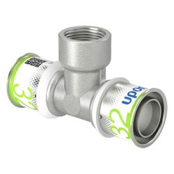 Uponor S-Press Plus T-Stück mit Innengewinde, 32mm x Rp 3/4" FT-32... UPONOR-1070601 6414905219216 (Abb. 1)