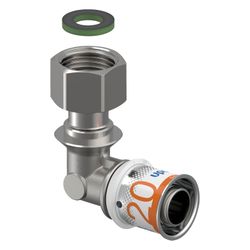 Uponor S-Press Plus Winkelverschraubung IG 20mm x G 1/2", SN... UPONOR-1070613 6414905219339 (Abb. 1)