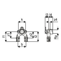 Uponor S-Press Plus U-Wandscheibe, 16mm x Rp 1/2", FT-16... UPONOR-1070629 6414905219452 (Abb. 1)