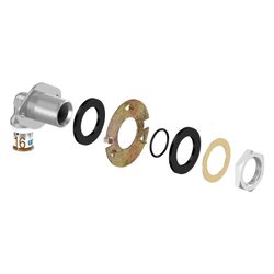 Uponor S-Press Plus Wanddurchführung Eck LWC, 16mm x Rp 1/2" FT, 35mm... UPONOR-1070654 6414905219704 (Abb. 1)