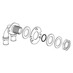 Uponor S-Press PLUS U-Wanddurchführung Eck LWC 16-Rp1/2"FT-16 25... UPONOR-1070655 6414905219711 (Abb. 1)