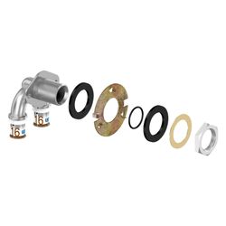 Uponor S-Press PLUS U-Wanddurchführung Eck LWC 16-Rp1/2"FT-16 25... UPONOR-1070655 6414905219711 (Abb. 1)
