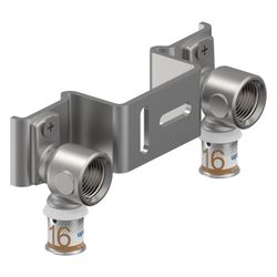 Uponor S-Press Plus Montageeinheit Gemini, 16mm x Rp 1/2" FT, c/c 120mm... UPONOR-1070663 6414905219797 (Abb. 1)