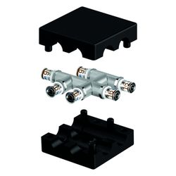 Uponor S-Press Plus HK-Kreuzfitting mit Dämmbox isoliert, 16x16x16mm... UPONOR-1070689 6414905220052 (Abb. 1)