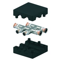 Uponor S-Press Plus HK-Kreuzfitting mit Dämmbox isoliert, 20x16x20mm... UPONOR-1070691 6414905220076 (Abb. 1)