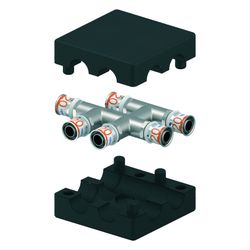 Uponor S-Press Plus HK-Kreuzfitting mit Dämmbox isoliert, 20x20x20mm... UPONOR-1070692 6414905220083 (Abb. 1)