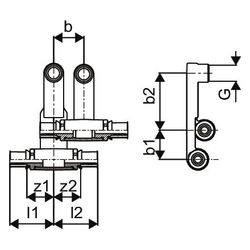 Uponor S-Press Plus SL-Anschlussgarnitur, 16mm x G 1/2" MT-0... UPONOR-1070695 6414905220120 (Abb. 1)