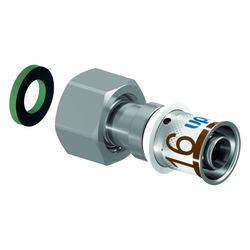 Uponor S-Press Plus Verschraubung IG, 20mm x G 3/4" SN... UPONOR-1070605 6414905219254 (Abb. 1)