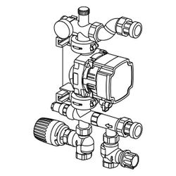 Uponor Fluvia T Pumpengruppe, Push-23-B-W, 1078304... UPONOR-1078304 4021598130128 (Abb. 1)