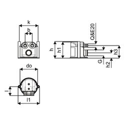 Uponor Contec Thermische Steckdose T2 Q und E 20, 1078341... UPONOR-1078341 4021598130517 (Abb. 1)