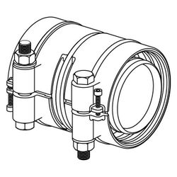 Uponor Ecoflex Kupplung PN 6 125x11,4-125x11,4mm, 1078365... UPONOR-1078365 4021598130241 (Abb. 1)
