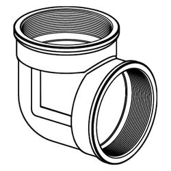 Uponor Ecoflex Winkel, Rp 4" x Rp 4", 1078366... UPONOR-1078366 4021598130258 (Abb. 1)