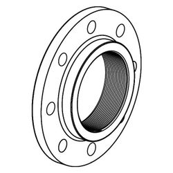 Uponor Ecoflex Gewindeflansch F 100/8-180, Rp 4" , 1078370... UPONOR-1078370 4021598130296 (Abb. 1)