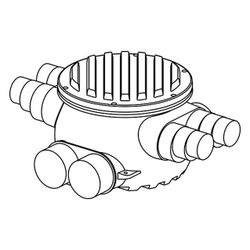 Uponor Ecoflex Schacht, 4x250 x 4x140/175/200, 1084577... UPONOR-1084577 4021598132405 (Abb. 1)