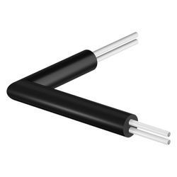 Uponor Ecoflex Hauseinführungsbogen Twin 2x75x6,8mm, Mantel 140mm... UPONOR-1118776 6414905552269 (Abb. 1)