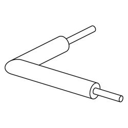Uponor Ecoflex Hauseinführungsbogen Single 50x4,6mm, Mantel 140mm... UPONOR-1118765 6414905552283 (Abb. 1)