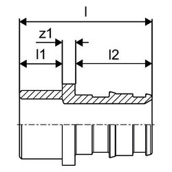 Uponor Q und E Löt-Übergang PL, 20mm x 15CU, 1023041... UPONOR-1023041 7331541032841 (Abb. 1)