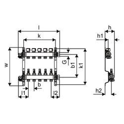 Uponor Vario S-Verteiler FM 12x3/4 Euro... UPONOR-1086548 4021598135291 (Abb. 1)