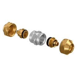 Uponor Fit Schraubkupplung für PEX, 16x1,8/2,0mm, 1065296... UPONOR-1065296 4021598127944 (Abb. 1)