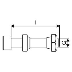 Uponor Wipex Inbusschraubensatz M10 x 55/50mm... UPONOR-1086605 6414905208883 (Abb. 1)