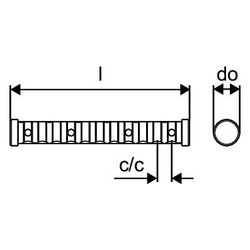 Uponor Aqua Plus Verteilerdämmung EPP, 10x c/c50mm, Länge 600mm... UPONOR-1087016 6414905210046 (Abb. 1)