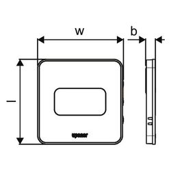 Uponor Smatrix Base Raumtemperatur-Feuchtefühler Style, T-149 Bus... UPONOR-1087813 4021598149809 (Abb. 1)