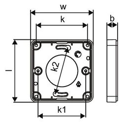 Uponor Smatrix Base Aufputz-Wandrahmen Style, T-149 A-14X, Schwarz... UPONOR-1087822 4021598149892 (Abb. 1)