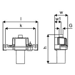 Uponor Smatrix Aqua Plus Abwasserbauteil, DN 40, 1088328... UPONOR-1088328 6414905238101 (Abb. 1)