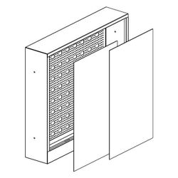 Uponor Aqua Plus Verteilerschrank FS B, 550x500x118mm... UPONOR-1088758 6414905242382 (Abb. 1)