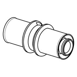 Uponor Smart Presskupplung, 16x1,8/2,0-16x1,8/2,0mm... UPONOR-1089647 6414905215744 (Abb. 1)