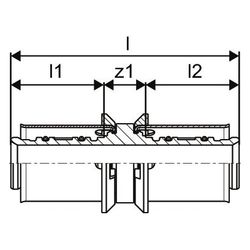 Uponor Smart Presskupplung, 16x1,8/2,0-16x1,8/2,0mm... UPONOR-1089647 6414905215744 (Abb. 1)