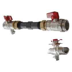 Uponor Vario Wassermengenzähler-Anschlussset horizontal G 1", 130mm... UPONOR-1090728 6414905221301 (Abb. 1)