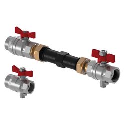 Uponor Vario Wassermengenzähler-Anschlussset horizontal G 1", 130mm... UPONOR-1090728 6414905221301 (Abb. 1)