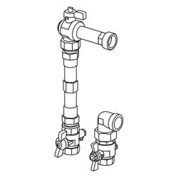 Uponor Vario Wassermengenzähler-Anschlussset vertikal G 3/4", 110mm... UPONOR-1090731 6414905221363 (Abb. 1)