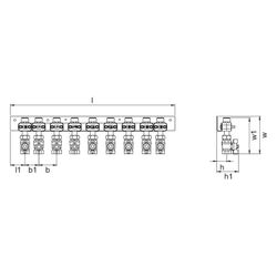 Uponor Combi Port M-Pro Kugelhahnschiene Bottom, x9, DN 20, MT/FT... UPONOR-1093812 6414905231423 (Abb. 1)