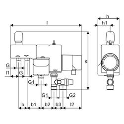Uponor Fluvia T Pumpengruppe, Push-12 WL-G, 1095130... UPONOR-1095130 6414905428632 (Abb. 1)