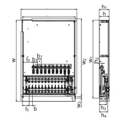 Uponor Combi Port E-Pro UP mit Vario S IW, 1200x750x150mm, 11HMV plus 9BV... UPONOR-1095680 6414905478767 (Abb. 1)