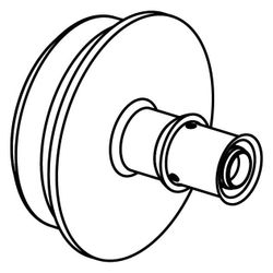 Uponor RS Adapter S-Press Plus, 25mm x RS2, 1095819... UPONOR-1095819 6414905480128 (Abb. 1)
