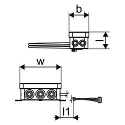 Uponor Combi Port E-Pro Verbindungskabel, 1,89x43x37, 4-polig... UPONOR-1097086 6414905484249 (Abb. 1)