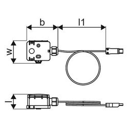 Uponor Combi Port E-Pro Temperaturfühler LIYY, 2x0,25 0,5m... UPONOR-1097087 6414905484256 (Abb. 1)