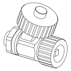 Uponor Combi Port Gen Entleerungsventil, G 1/2" , 1116200... UPONOR-1116200 6414900475259 (Abb. 1)