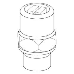 Uponor Combi Port Gen Entlüftungsventil G 1/8" , 1116213... UPONOR-1116213 6414900475273 (Abb. 1)