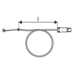 Uponor Combi Port E-Pro Raumthermostat Anschlusset LIYY, 2x0,14 0,5m, 230V... UPONOR-1117219 4026115363591 (Abb. 1)