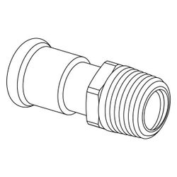 Uponor Inox Übergangsstück mit AG 28xR1"MT... UPONOR-1119141 6414905557332 (Abb. 1)