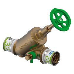 Uponor S-Press Plus Schrägsitzventil, DN 32, 32mm, 1119313... UPONOR-1119313 6414905559947 (Abb. 1)